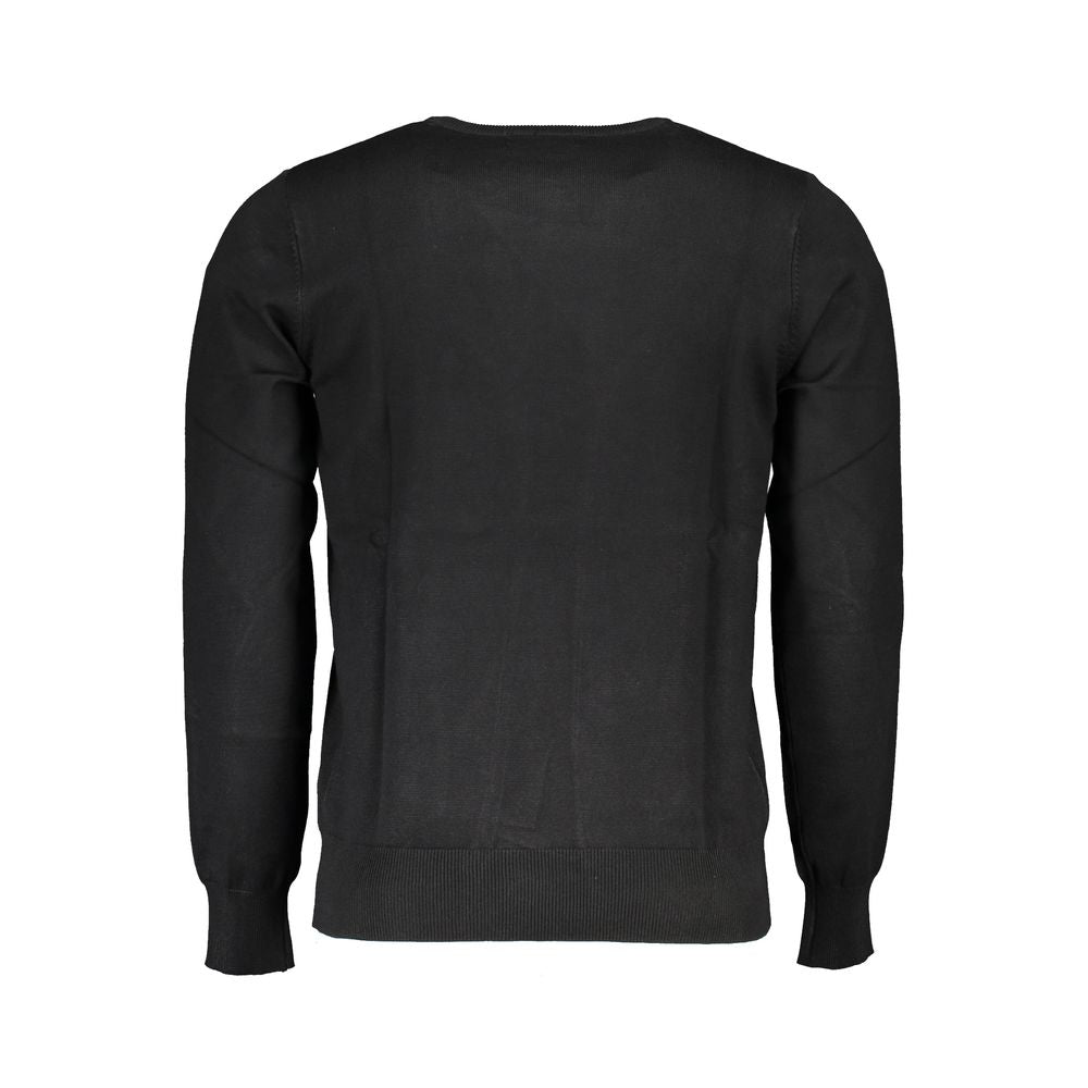 U.S. Grand Polo Black Viscosa Mens Sweater
