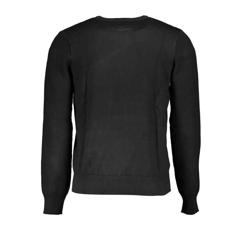 U.S. Grand Polo Black Viscosa Mens Sweater