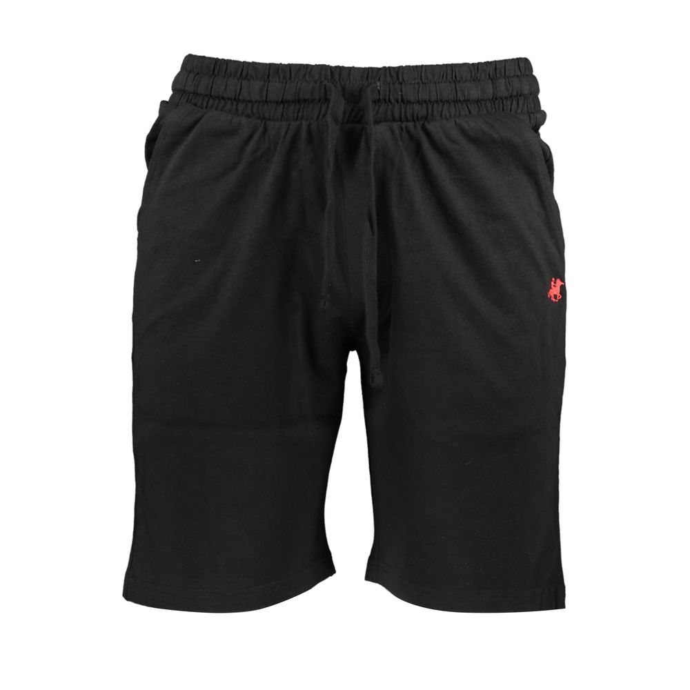 U.S. Grand Polo Black Cotton Men's Sweatpant