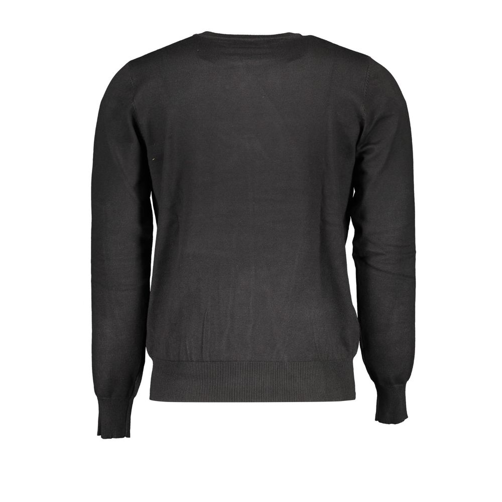 U.S. Grand Polo Black Viscosa Men Sweater
