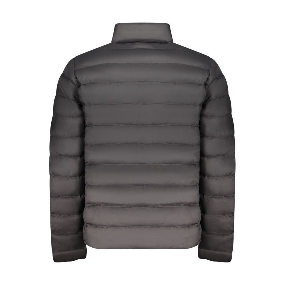 U.S. Grand Polo Black Polyester Men's Jacket U.S. Grand Polo