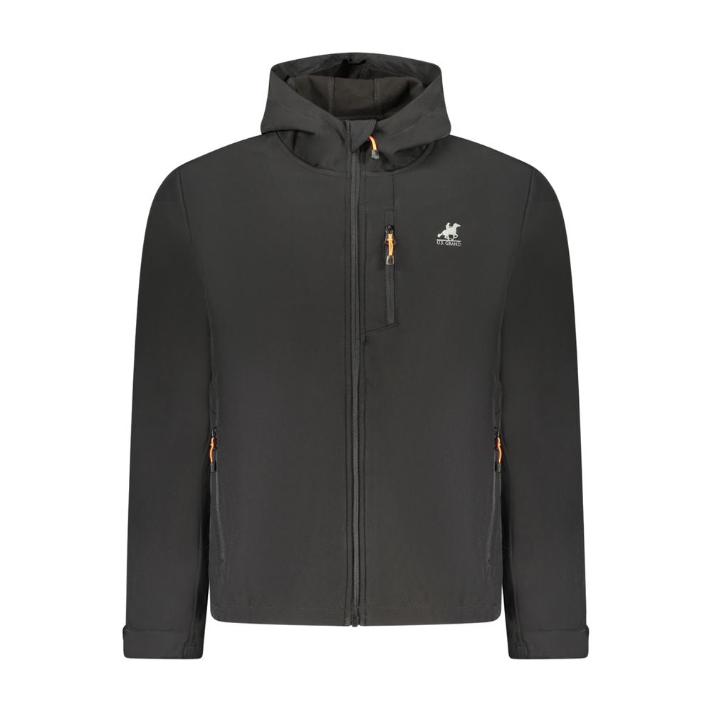 U.S. Grand Polo Black Polyester Mens Jacket