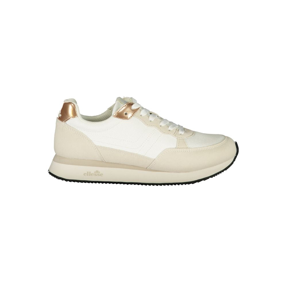 Ellesse White Polyurethane Women Sneaker