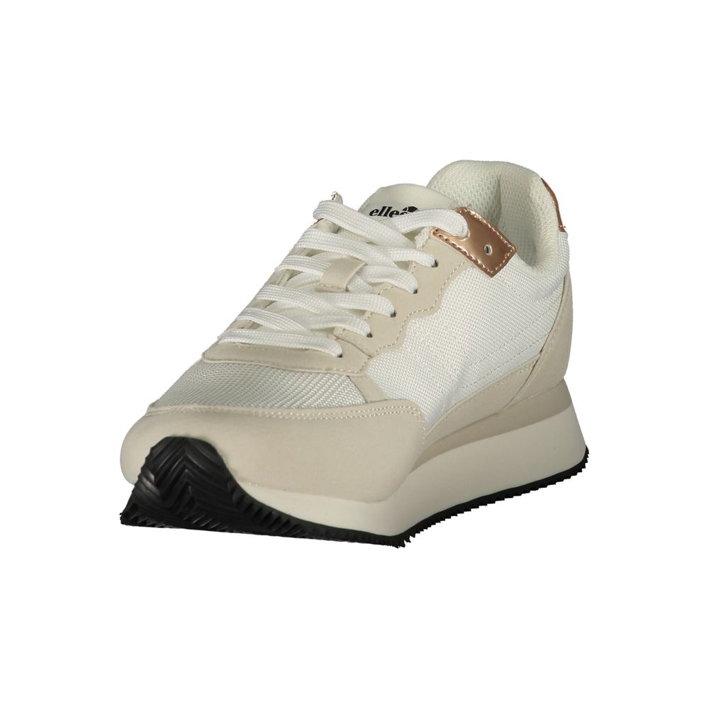 Ellesse White Polyurethane Women Sneaker