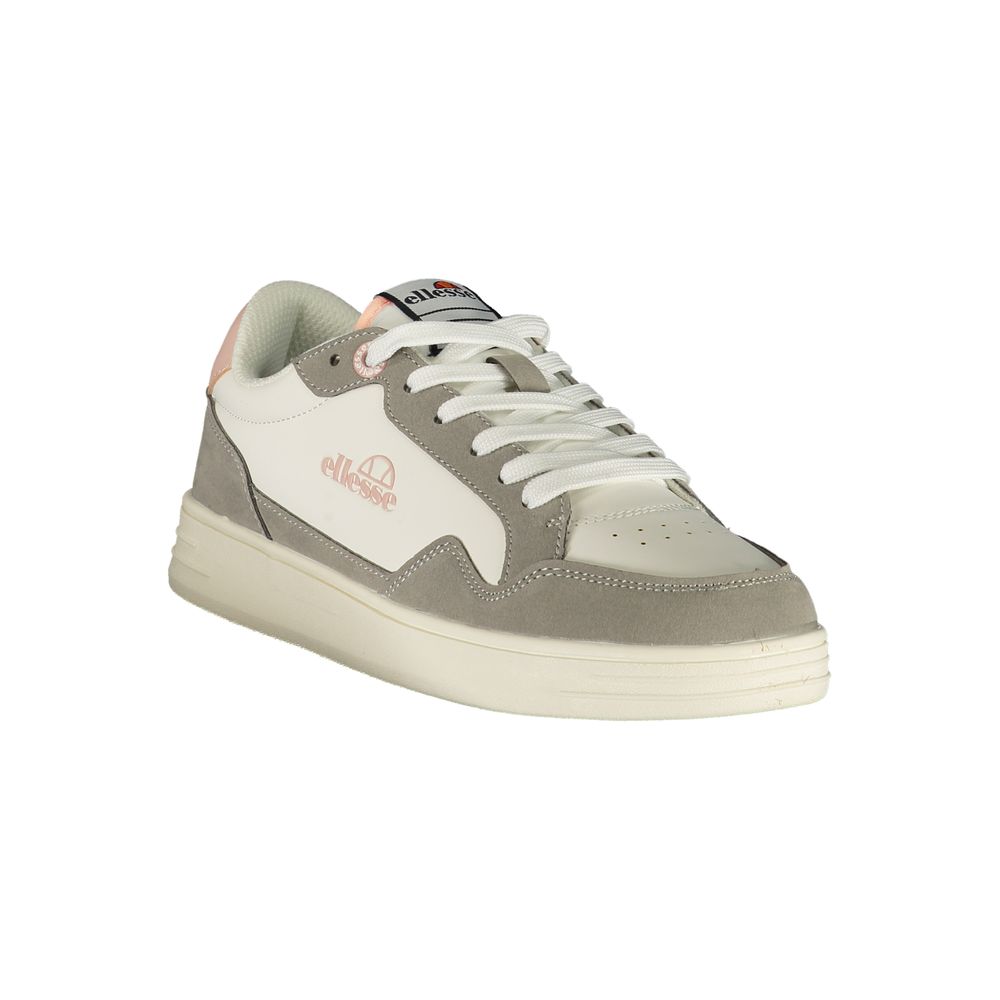 Ellesse White Polyurethane Women Sneaker