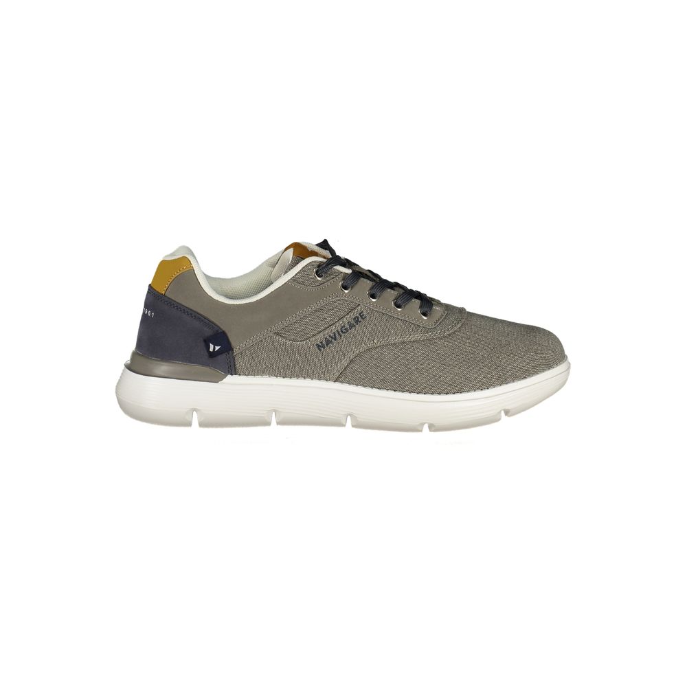 Navigare Grigio Poliestere Men Sneaker