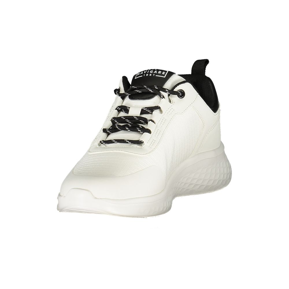 Navigare Bianco Polyurethane Men Sneaker