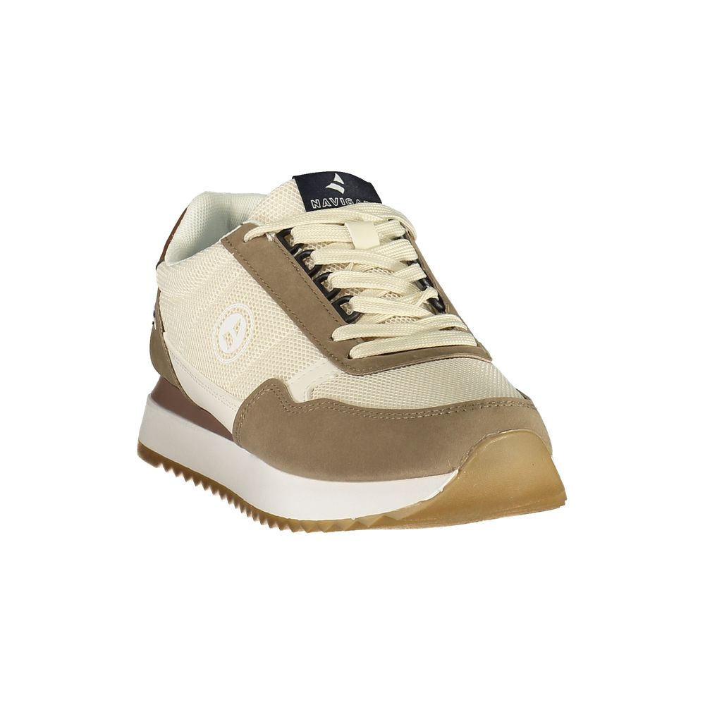 Navigare Beige Polyurethane Men Sneaker