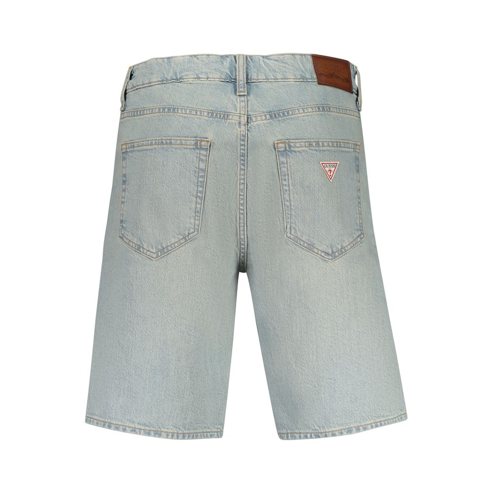 Guess Jeans Azzurro Cotton Men's Bermuda Shorts Guess Jeans