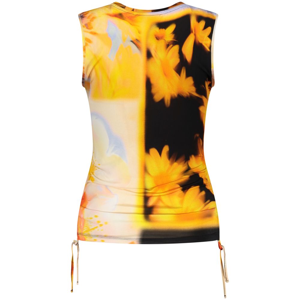 Desigual Arancione Viscosa Women's Tank Top Desigual