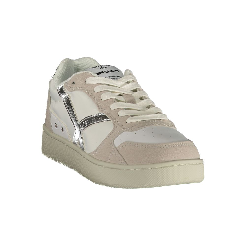 Gas White Polyurethane Women Sneaker Gas