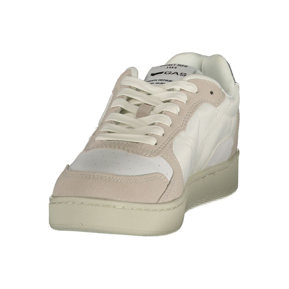 Gas White Polyurethane Women Sneaker Gas