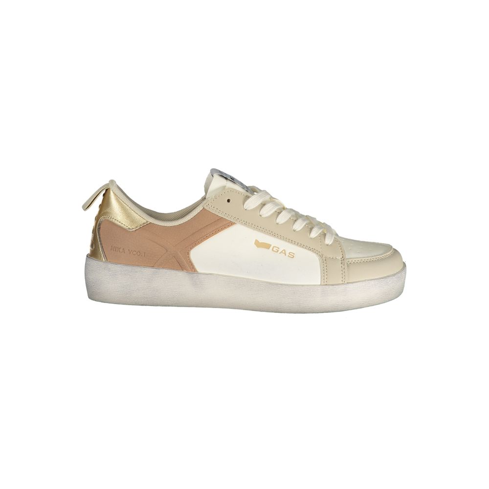 Gas Bianco Polyurethane Women Sneaker