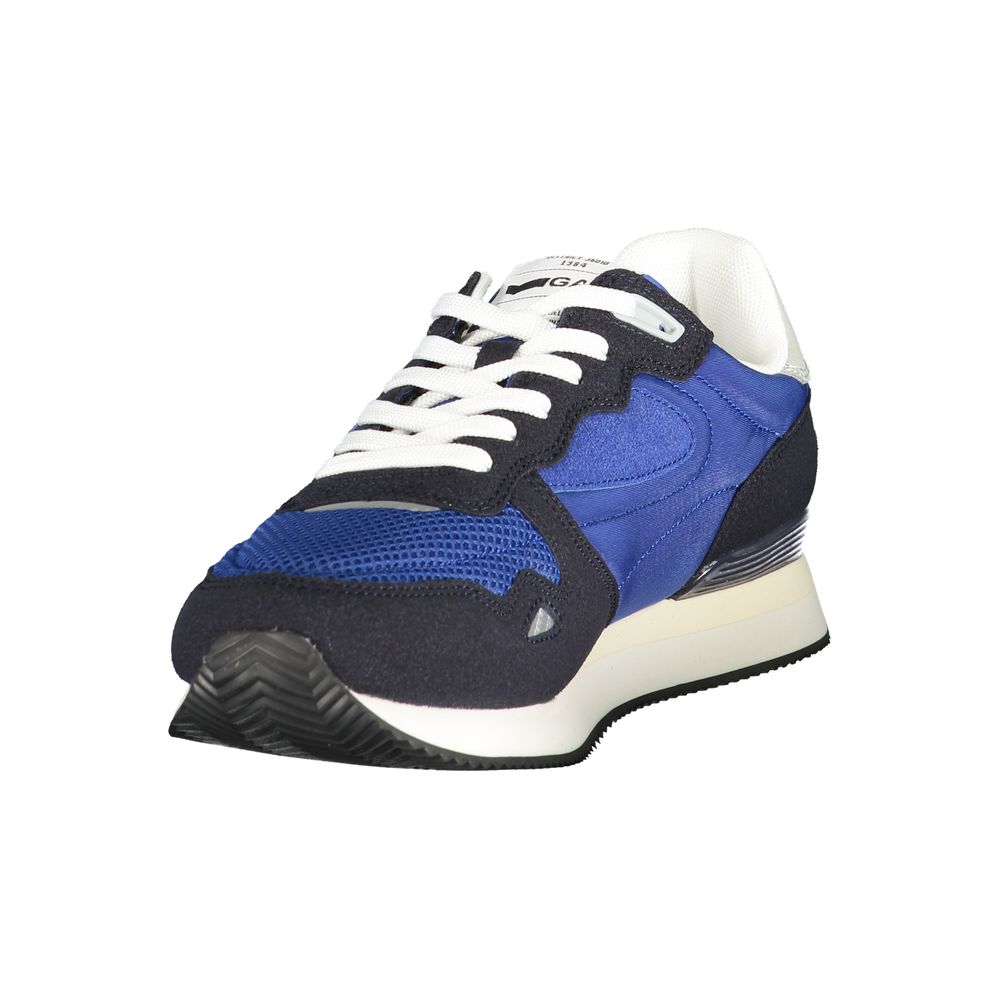 Gas Blue Polyester Men Sneaker