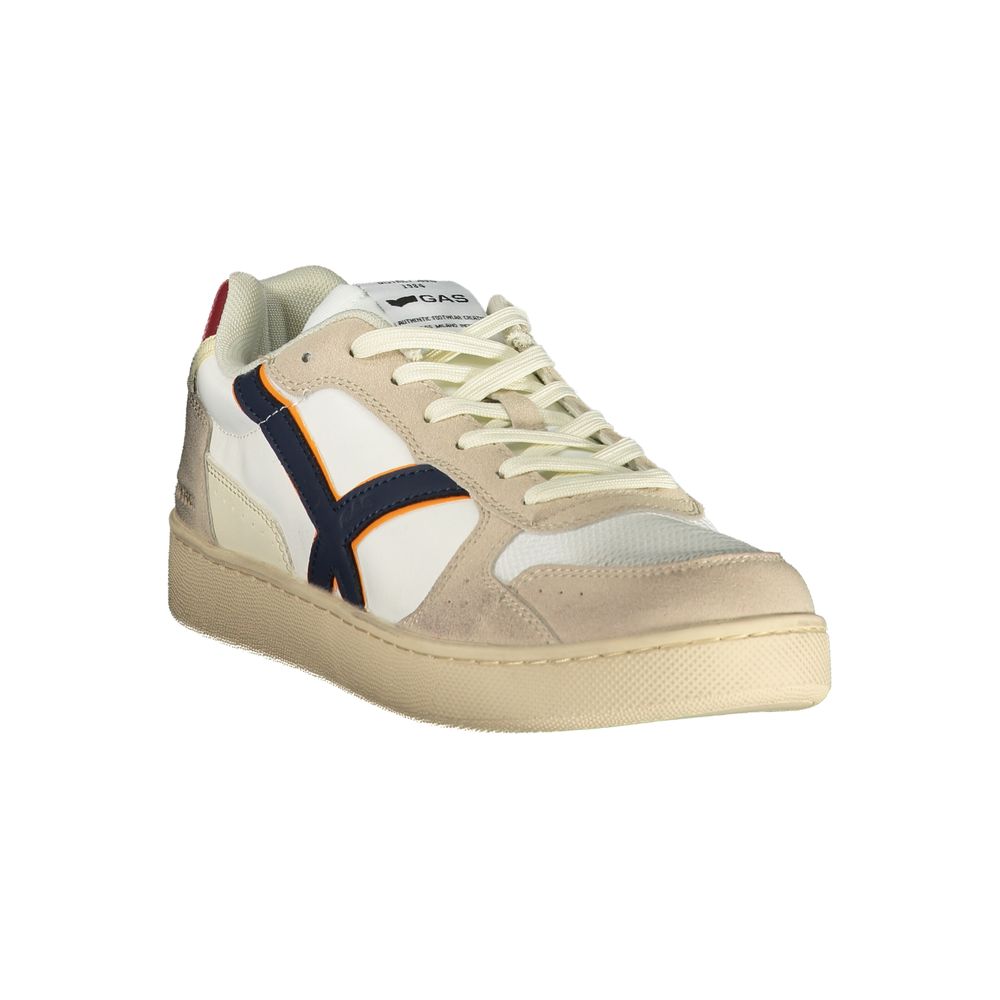 Gas Bianco Polyurethane Men Sneaker