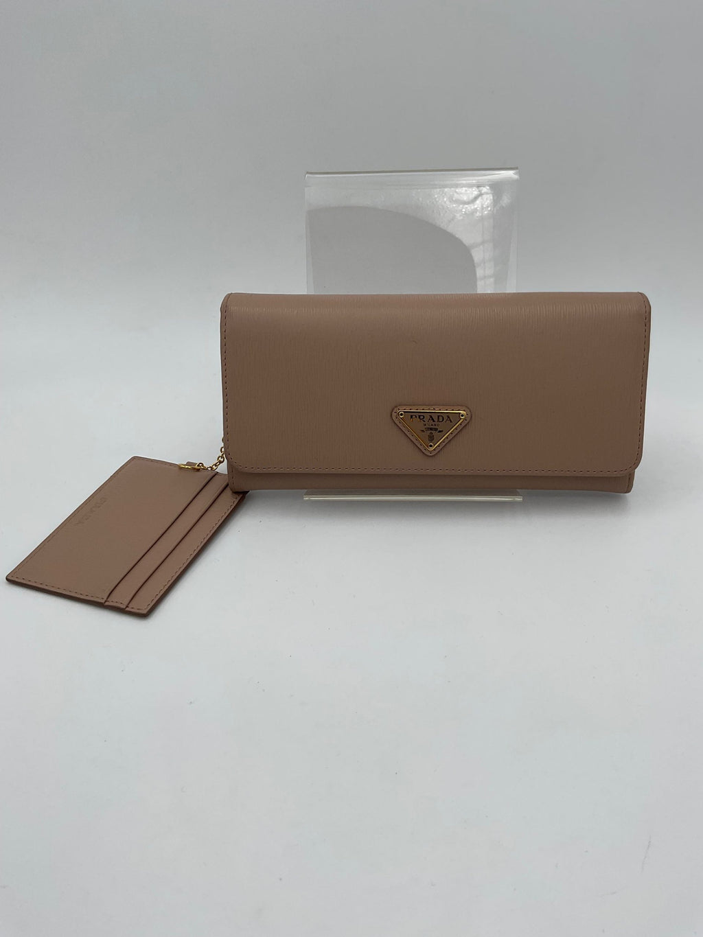Prada PRADA Powder Saffiano with Card Holder Wallet