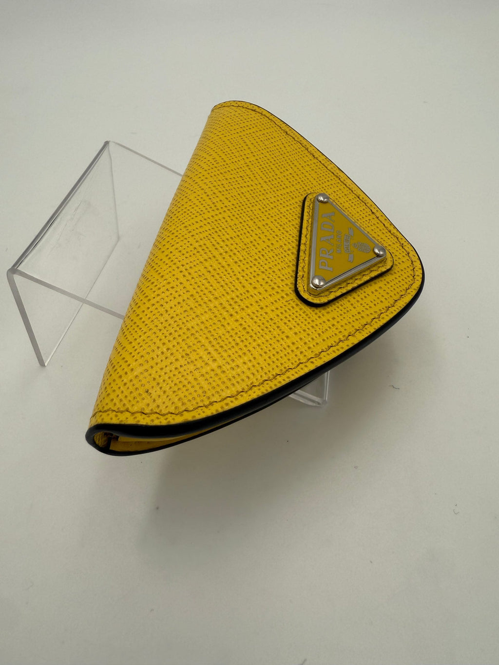 Prada PRADA Saffiano Yellow Coin Purse