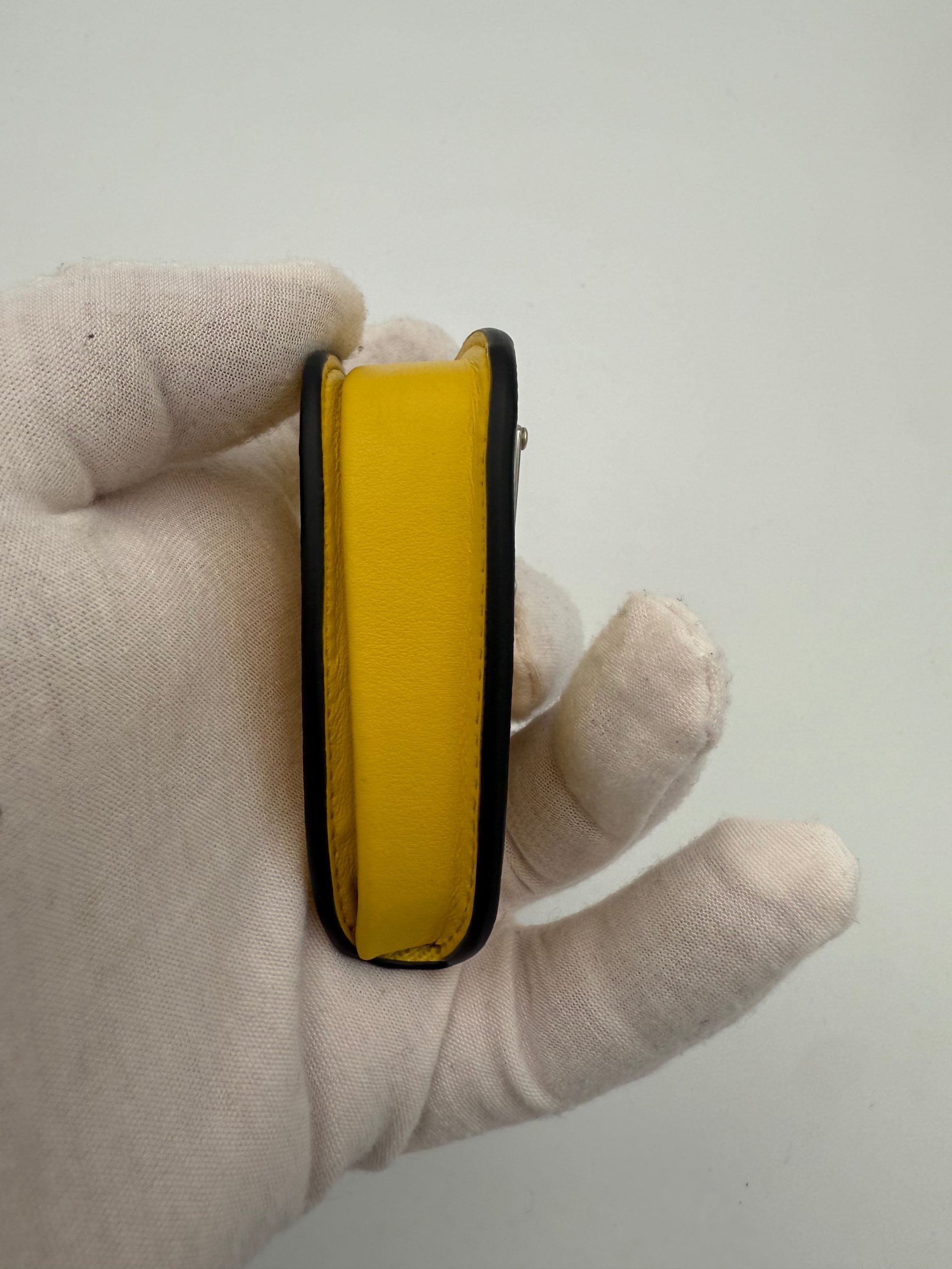 Prada PRADA Saffiano Yellow Coin Purse