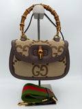 Gucci GUCCI BAMBOO 1947 GG Canvas Handbag
