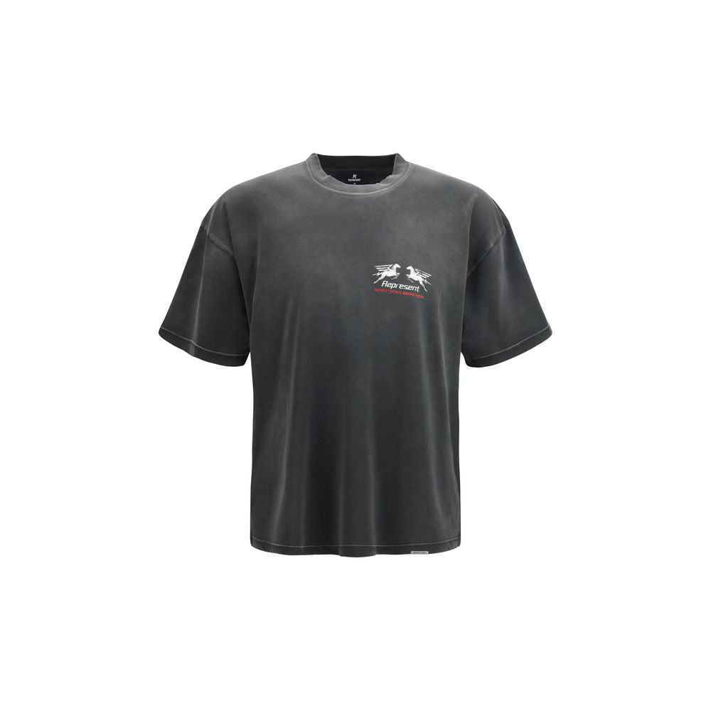 Represent Gray Cotton T-Shirt Represent