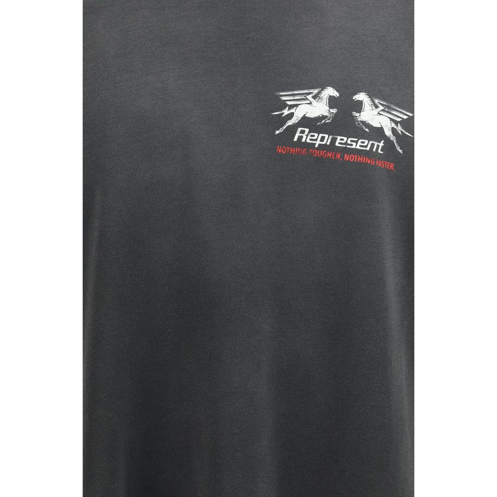 Represent Gray Cotton T-Shirt Represent