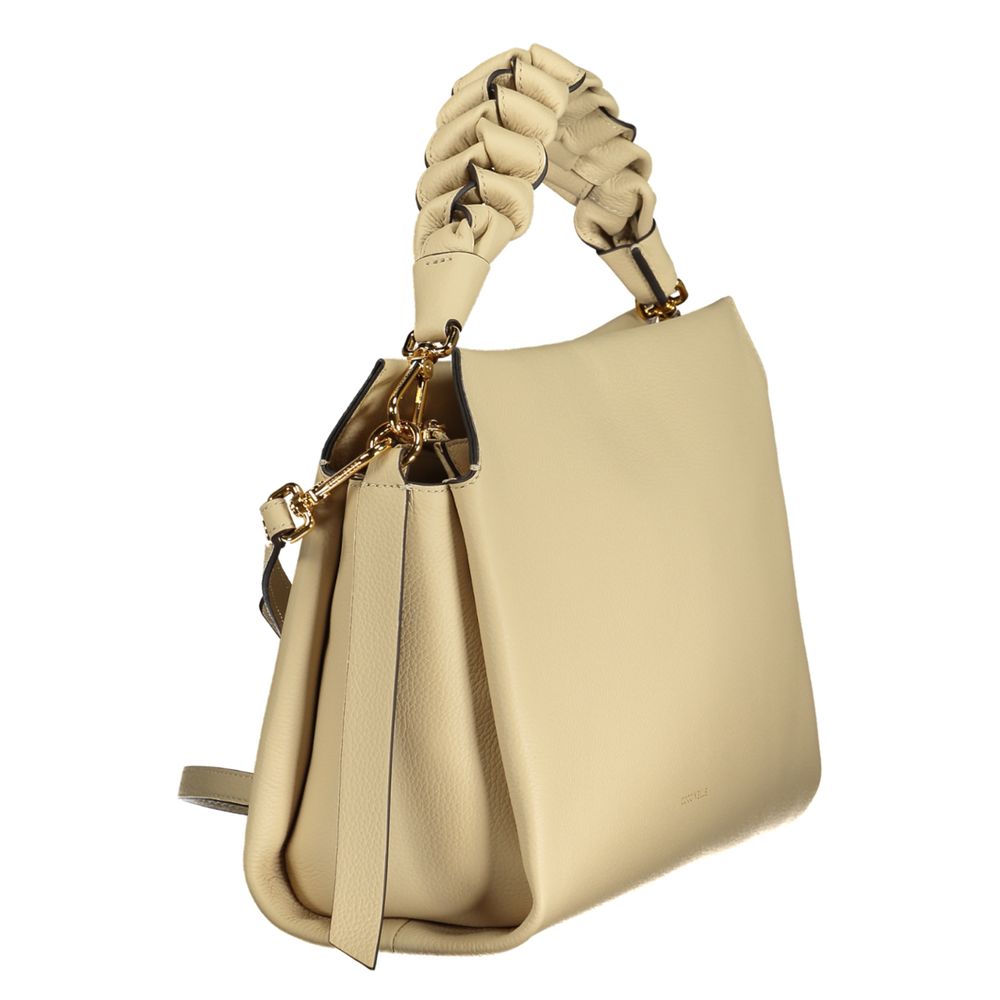 Coccinelle Beige Leather Women Handbag Coccinelle