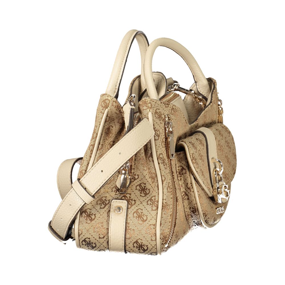 Guess Jeans Beige Poliuretano Women Handbag