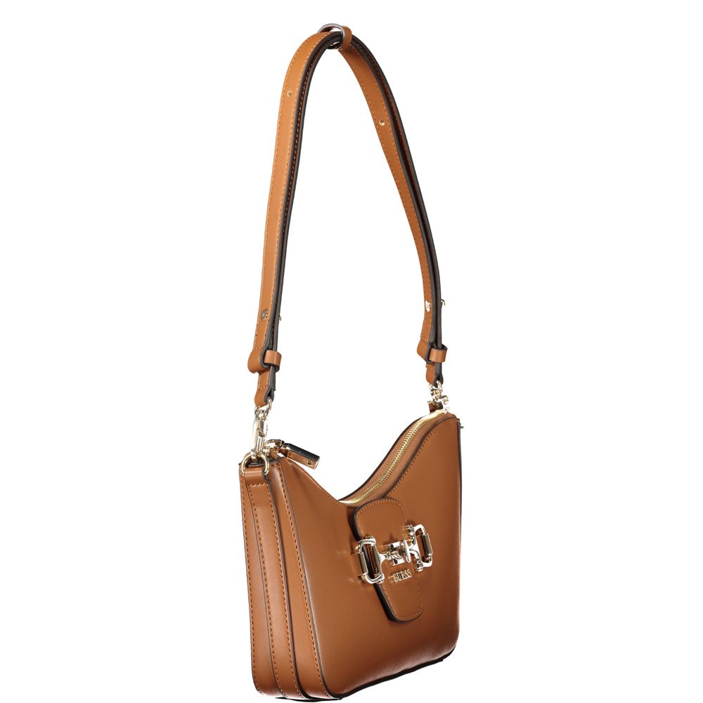 Guess Jeans Marrone Polyurethane Women Handbag