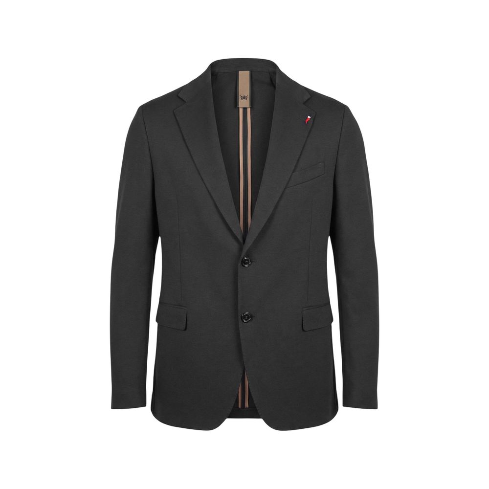 Mulish Black Cotton Two-Piece Suit