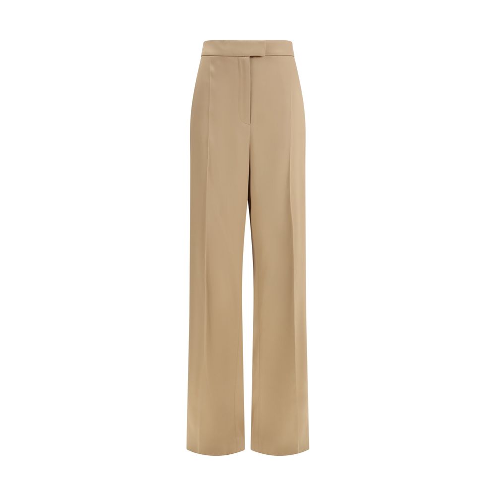 Valentino Garavani Beige Silk Dress Pants
