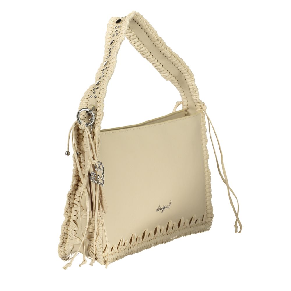 Desigual Beige Polyurethane Women Handbag Desigual