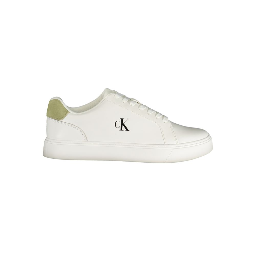 Calvin Klein Bianco Polyurethane Men Sneaker Calvin Klein