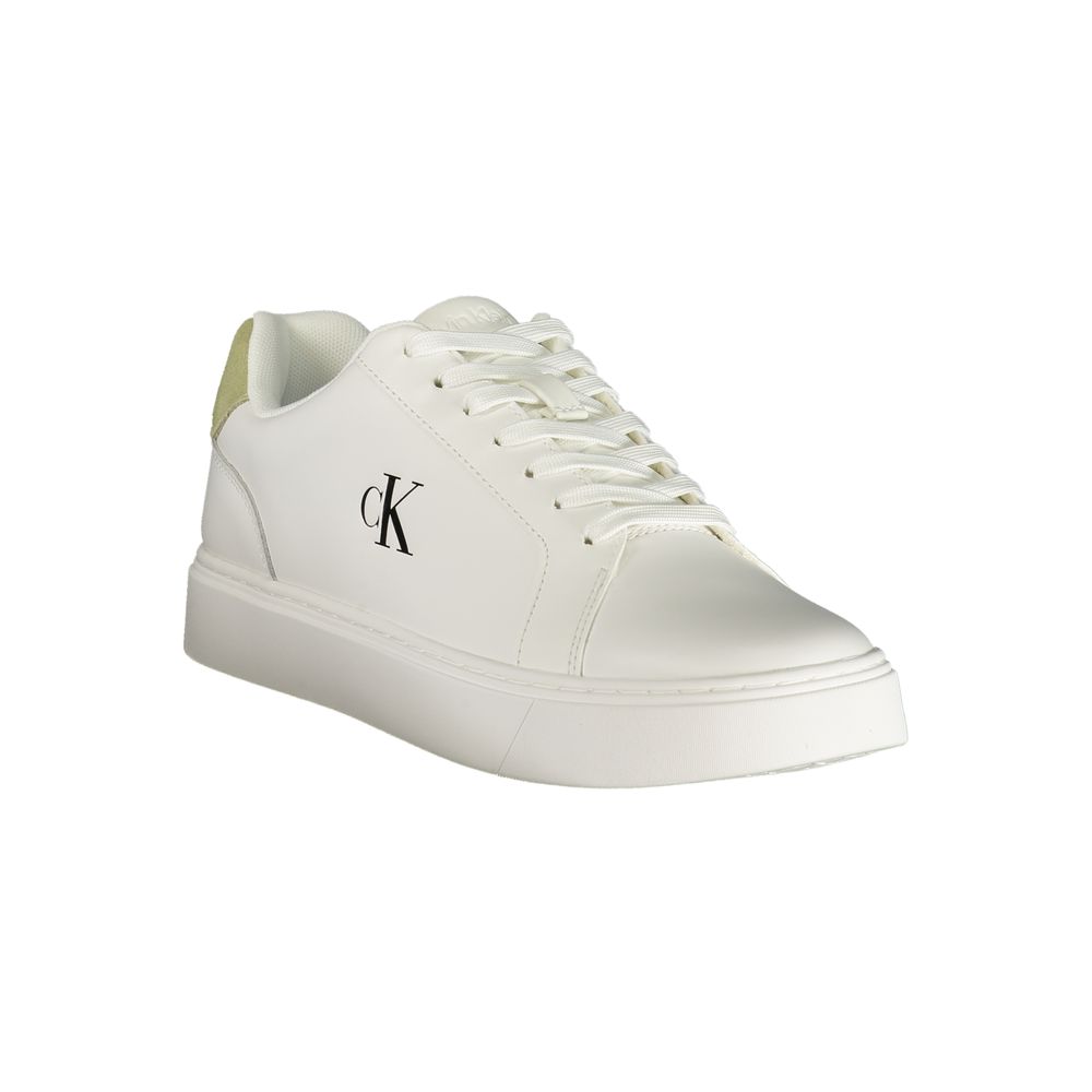 Calvin Klein Bianco Polyurethane Men Sneaker Calvin Klein