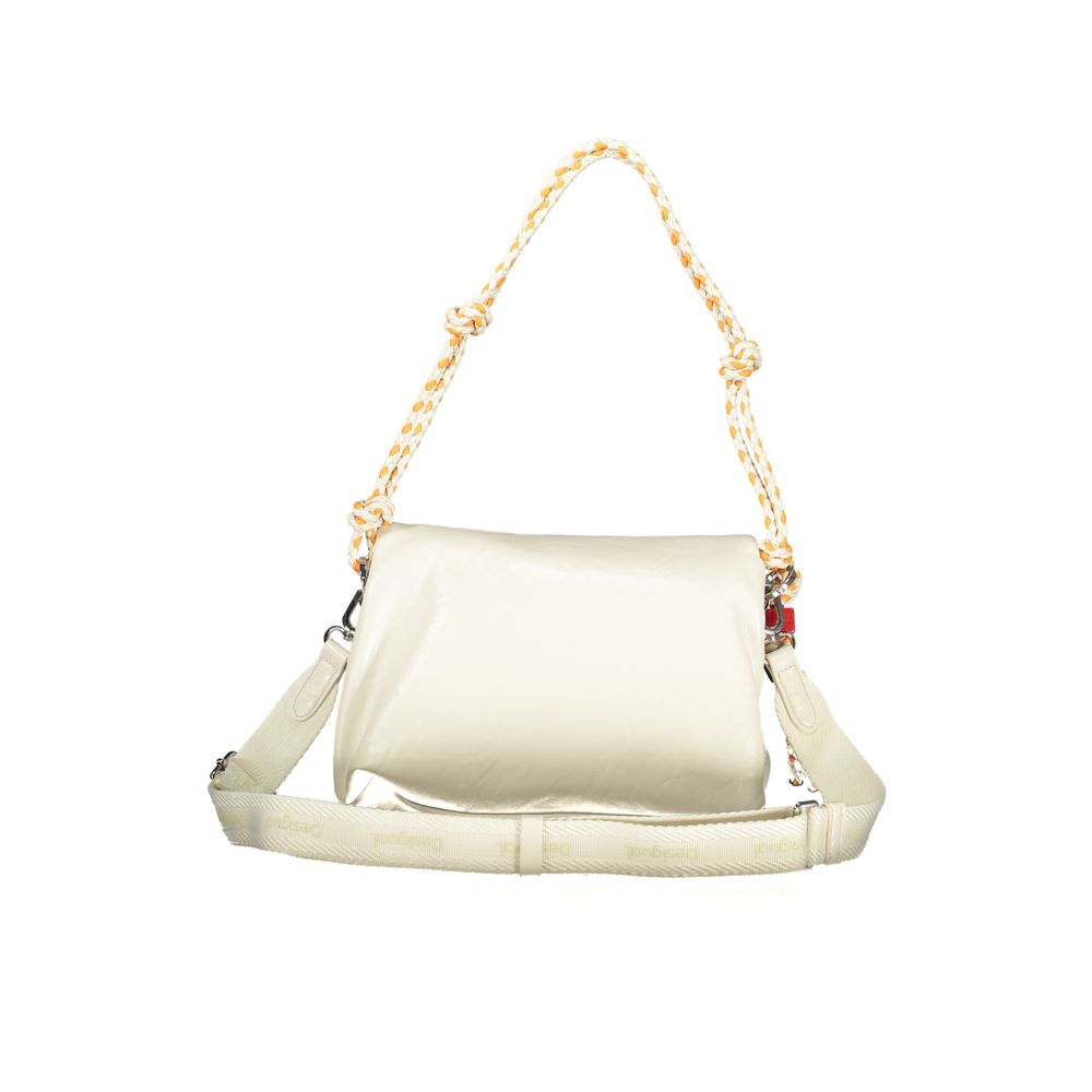 Desigual Ecru Polyurethane Women Handbag Desigual