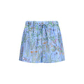 Gucci Blue Silk Bermuda Shorts