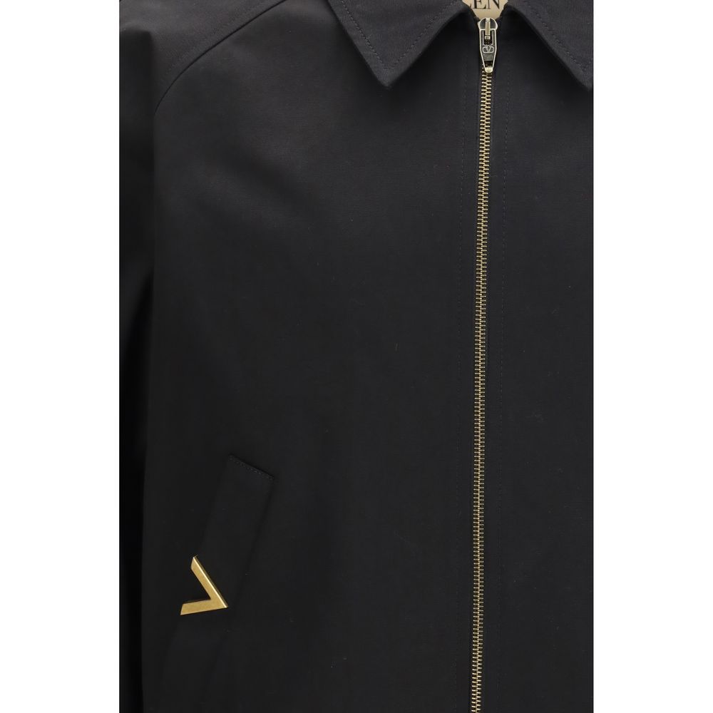 Valentino Garavani Black Cotton Bomber