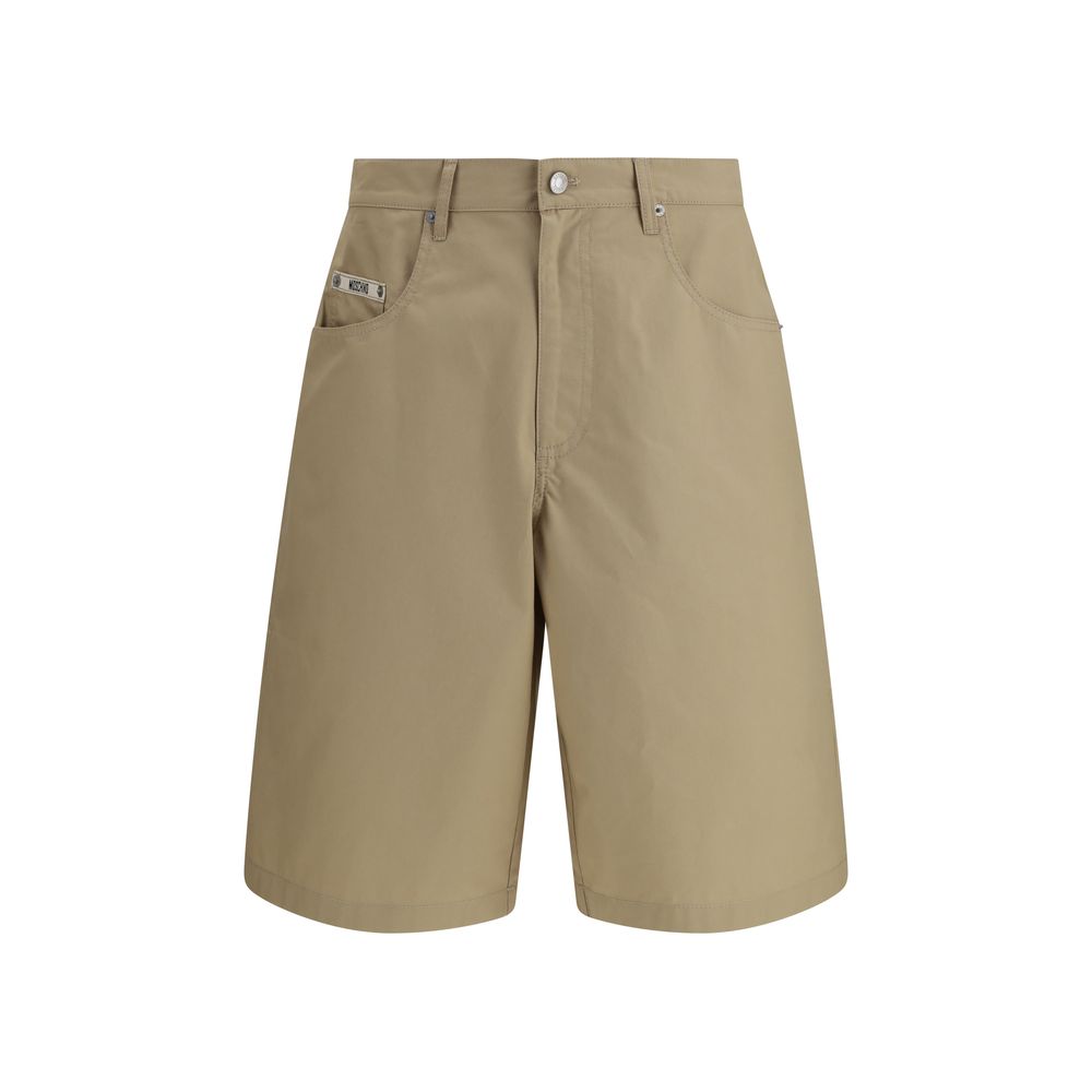 Moschino Beige Cotton Bermuda Shorts