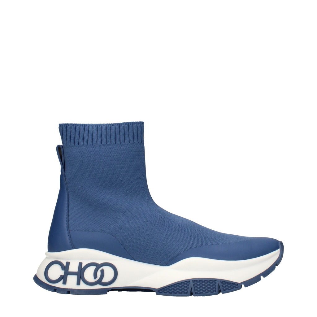 Jimmy Choo Blue Fabric Ankle Boots Jimmy Choo