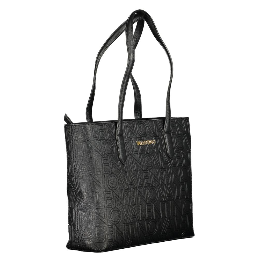 Mario Valentino Black Polyurethane Women's Bag