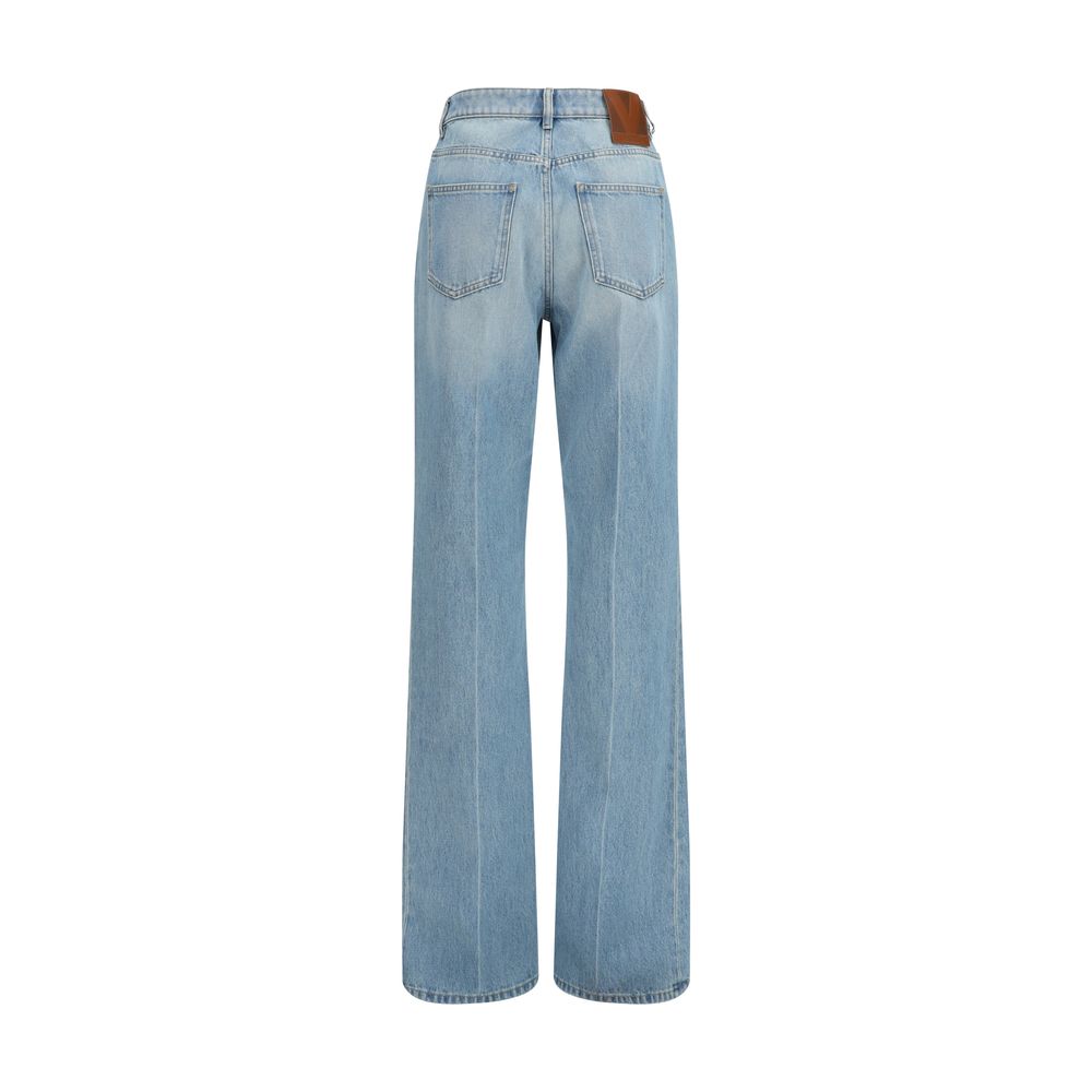 Valentino Garavani Blue Cotton Jeans Denim