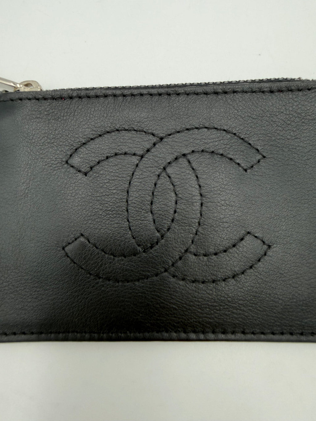 Chanel CHANEL Lamb Leather Coin Purse/Card Holder