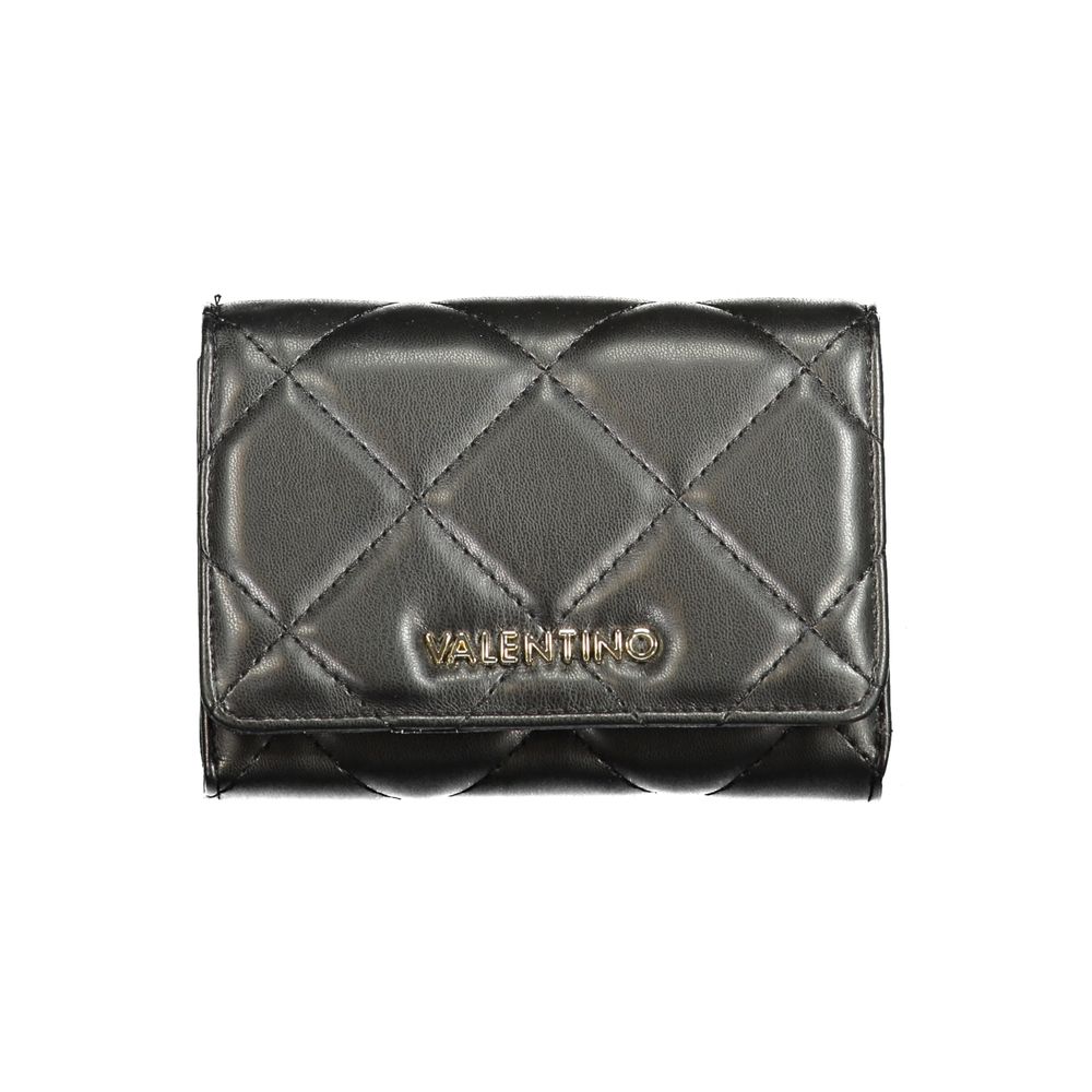 Mario Valentino Black Polyurethane Women's Wallet