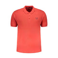 Gianmarco Venturi Red Cotton Men Polo Shirt