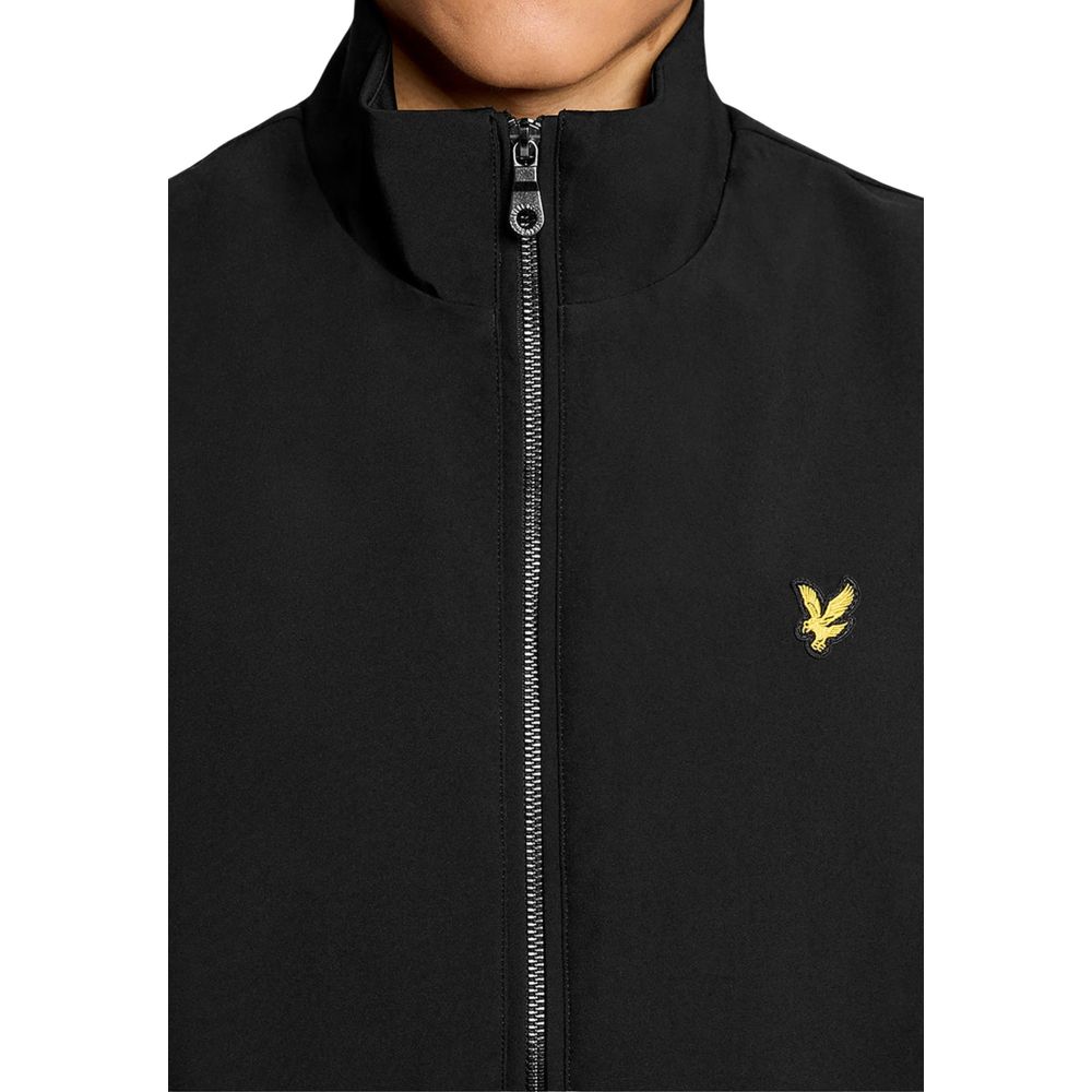 Lyle & Scott Black Polyester Sleeveless Jacket