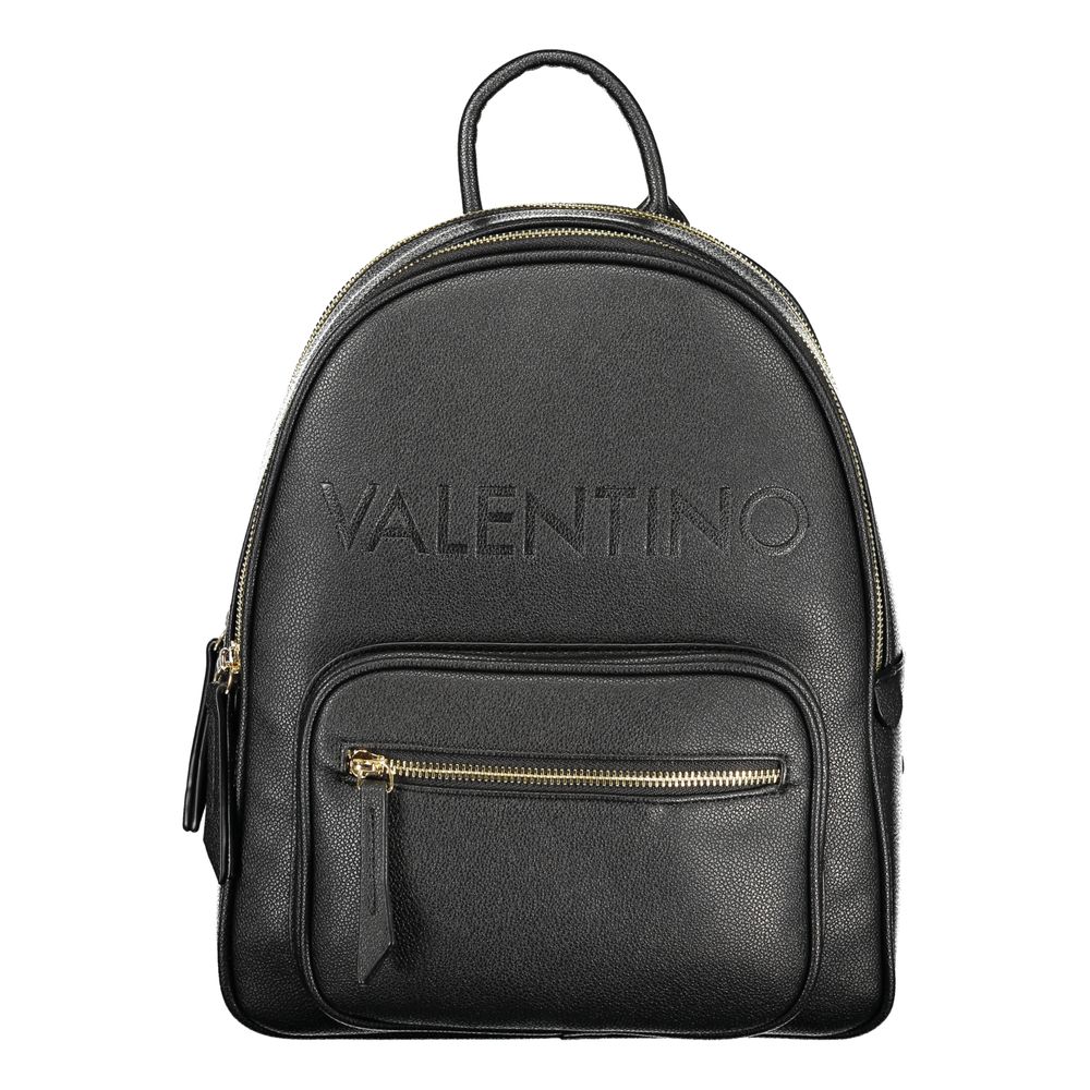 Mario Valentino Black Polyurethane Women's Backpack