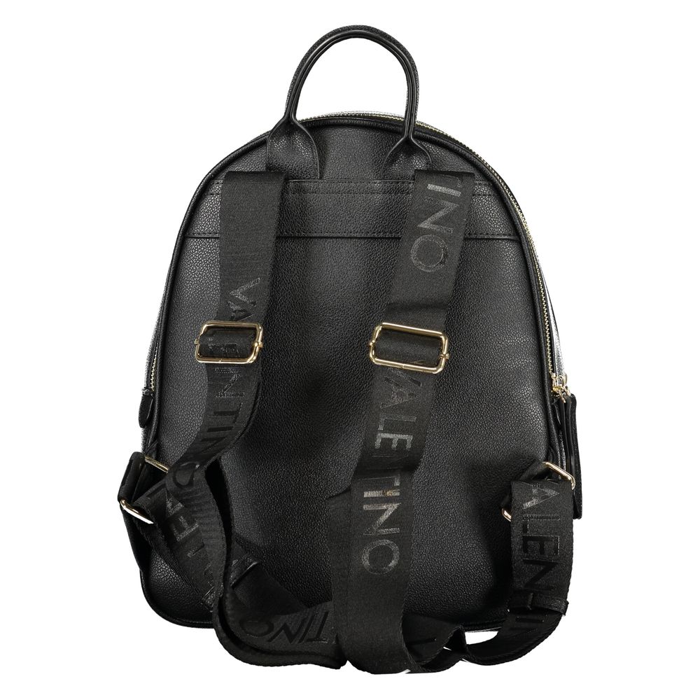 Mario Valentino Black Polyurethane Women's Backpack