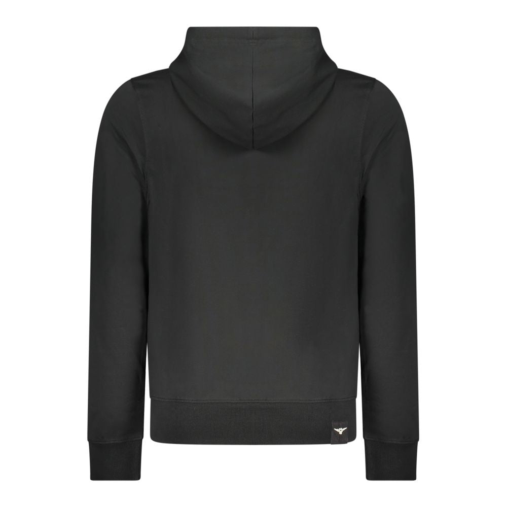 Accademia Militare Black Cotton Men's Hoodie