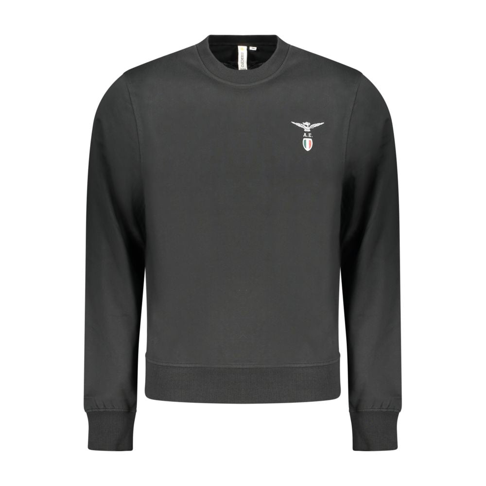 Accademia Militare Black Cotton Men's Sweatshirt