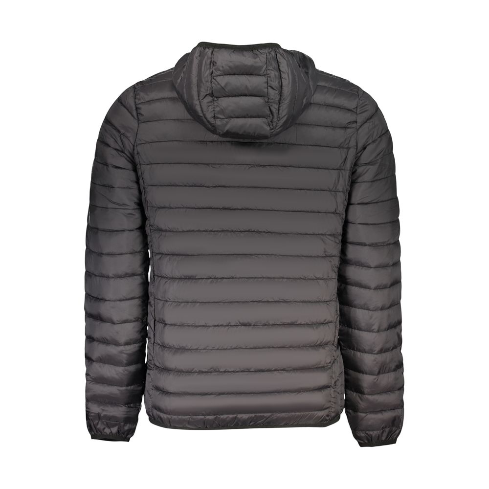 U.S. Grand Polo Black Polyester Men's Jacket U.S. Grand Polo