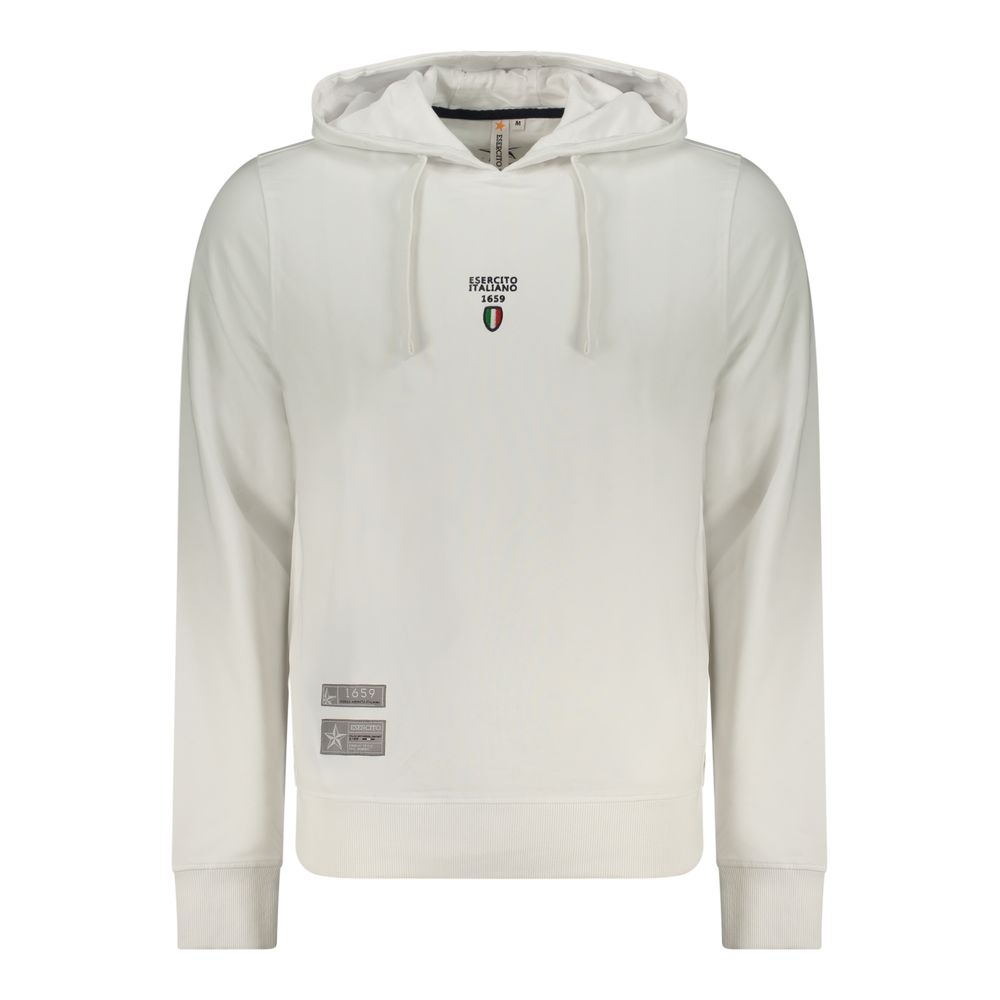 Accademia Militare White Cotton Men's Hoodie
